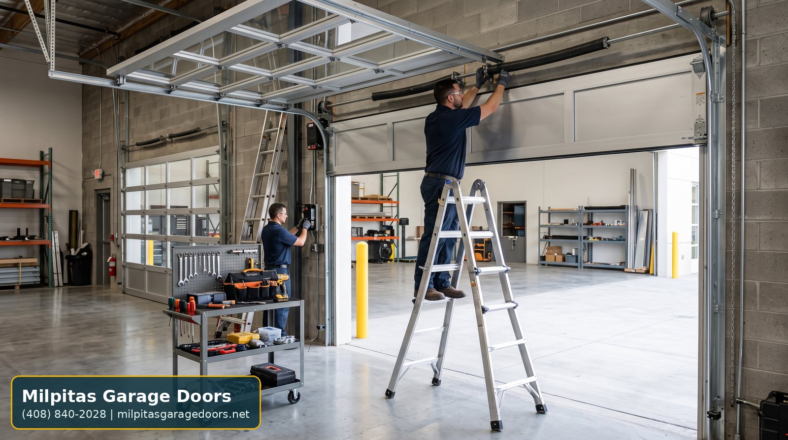 commercial garage door repair Milpitas service image for Milpitas Garage Doors