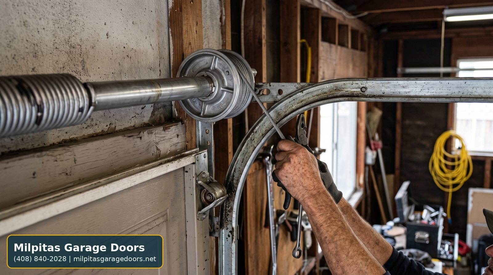 garage door cable repair Milpitas service image for Milpitas Garage Doors