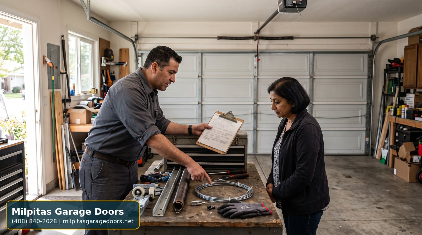 garage door repair cost Milpitas service image for Milpitas Garage Doors