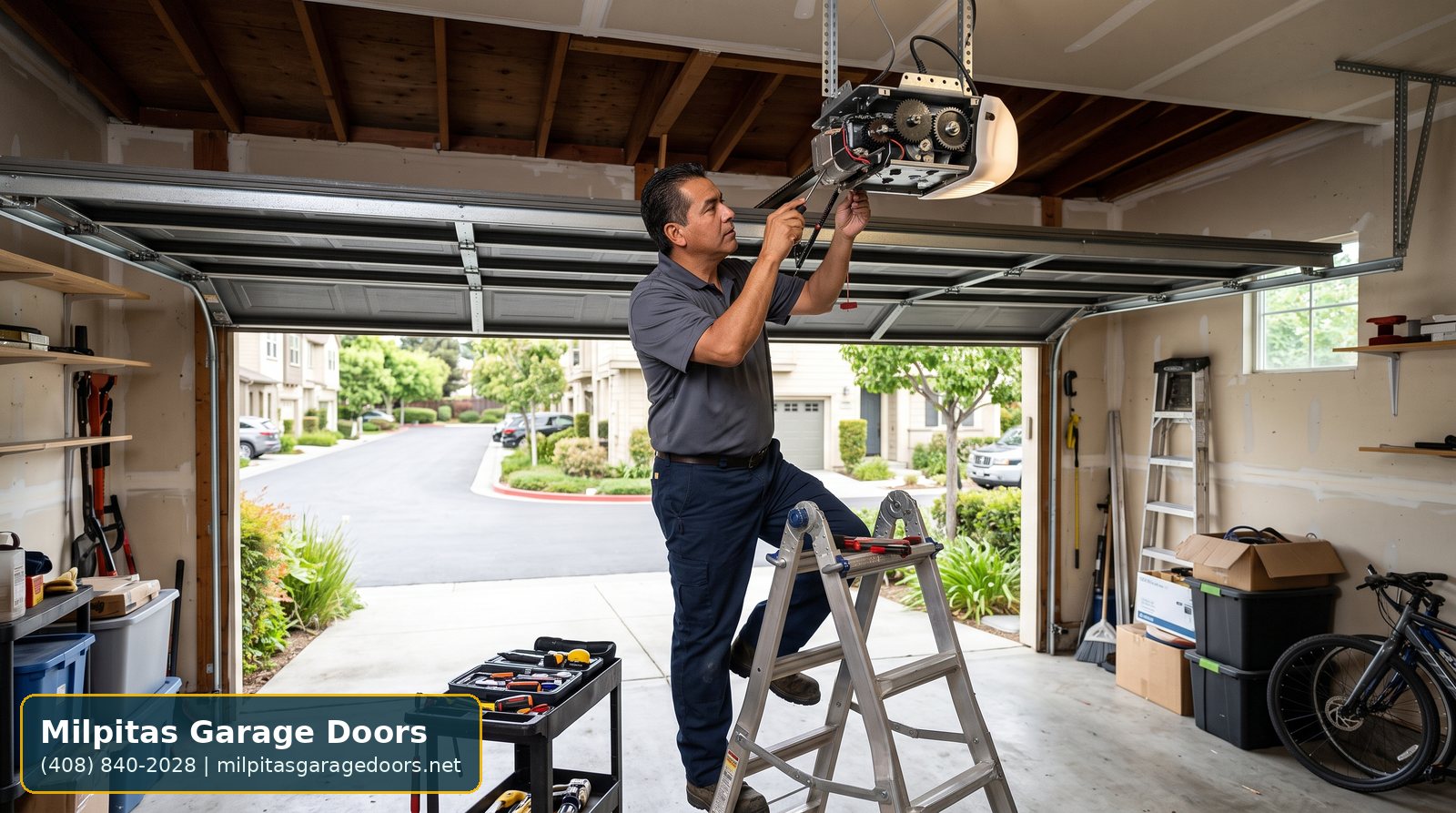 Parktown garage door repair service image for Milpitas Garage Doors
