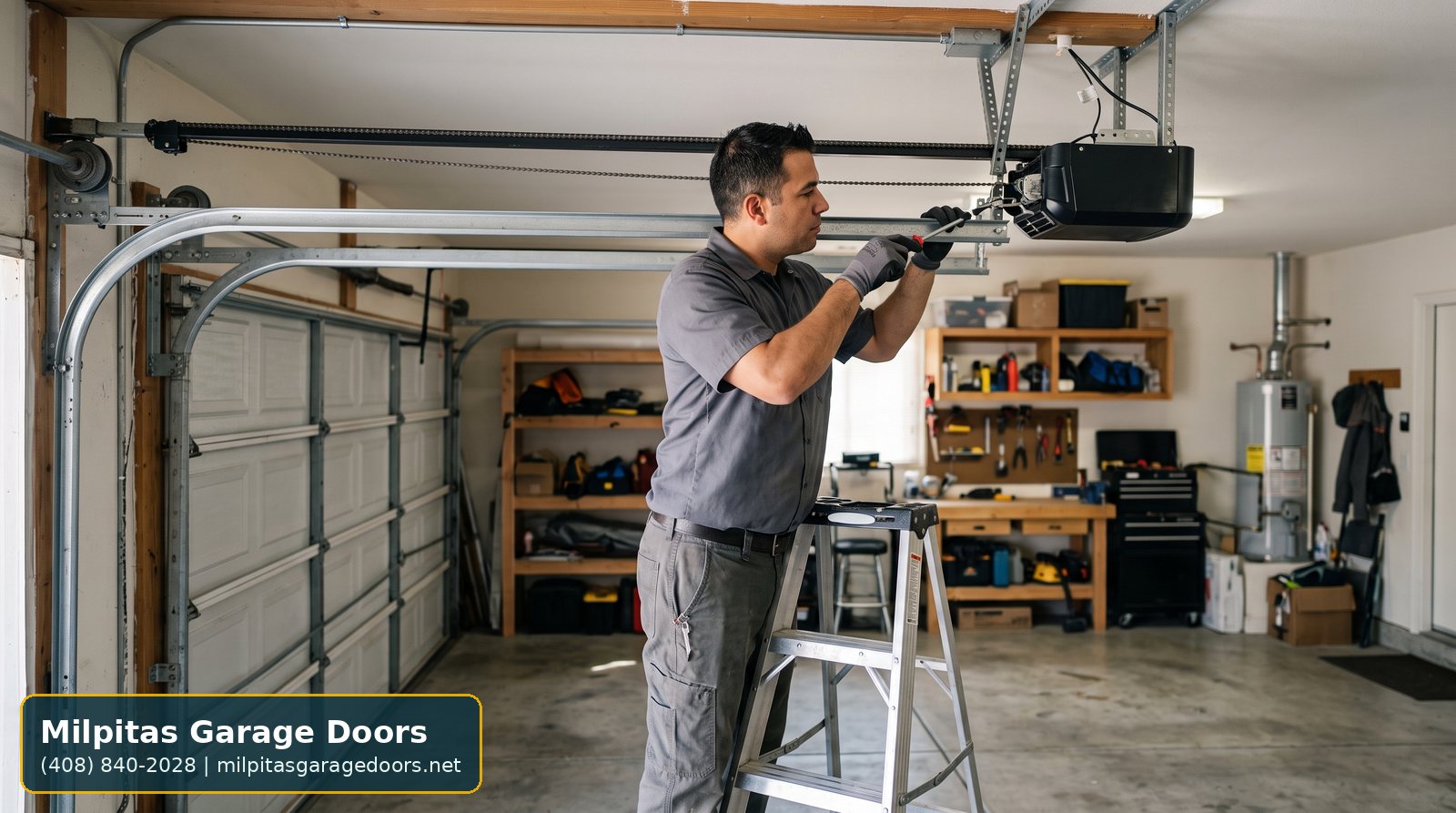 Pinewood garage door repair service image for Milpitas Garage Doors